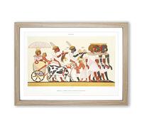 Ethiopian Princess Arrival by Emile Prisse d'Avennes Framed Print | A2 Oak Framed Wall Art | Ready to Hang | Modern Nature Picture | Living Room Bedroom Lounge Office