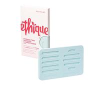 Ethique Diatomaceous Earth, Plastic-Free Compostable Shampoo and Conditioner Bathroom Tray (Aqua, Blue)