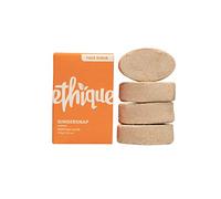 Ethique Gingersnap Exfoliating Face Scrub for All Skin Types with Brown Sugar, Ginger and a Hint of Cinnamon (100g/3.5oz) Vegan Friendly, Sustainable, Eco Friendly, Compostable & Plastic Free