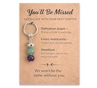 Ethlomoer Leaving Gift Keychain for Women Colleague Farewell Going Away Present Coworker Boss Retirement Thank You Gift New Job Goodbye Gift