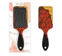 Ethnic Africa African Woman Hair Brush Wet Dry Air Cushion Hair Brush Plastic Detangler Hairbrush for Kids Adults Back To School Gift Women Men
