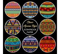 Ethnic African Style Scrapbook Paper: 20 Double Sided Sheets 8.5 x 8.5 for Scrapbooking, Mixed Media Art, Junk Journals, Crafting projects, Origami, and More | Premium Color | African Patterns