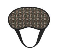 Ethnic Circles Floral Pattern Print Soft Washable Eye Masks for Cover Nap Light Blocking for Night Shift Sleep Aid