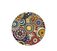 Ethnic Circles Floral Pattern Printing 10 Pieces Air Freshener Car Hanging Cards Air Freshener Sheets With Rope For Cars Home