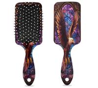 Ethnic Eagles Animal Bird Hair Brush Wet Dry Air Cushion Hair Brush Plastic Detangler Hairbrush for Kids Adults Back To School Gift Women Men