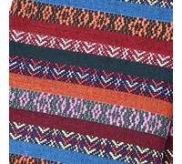 Ethnic Fabric by The Metre,100×150cm Soft Retro Exotic Vintage Lattice Boho Tribal Upholstery Fabric for Sewing Bag Tablecloth Sofa Pillow DIY Craft (Style 39)