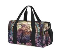 Ethnic Flower Eagles Sport Duffel Bags for Kids Girls Boys Women Men Overnight Weekender Travel Bag Tote Carry Gym Casual Duffel Bags