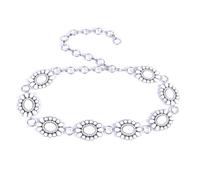 Ethnic Gemstone Pendant Body Chain Night Club Waist Chain Disco Party Beach Getaway Body Jewelry for Women, 青