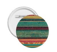 Ethnic Geometric Pattern -Print Custom Round Enamel Pin - Alloy Metal Lapel Badge For Jacket, Bag, Gift Idea.