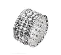 Ethnic Gypsy Elastic Bracelet Bangle For Women Carved Geometric Crystal Vintage Beach Stretch Bracelet Punk JewelryDurability