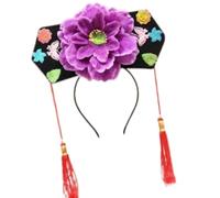 Ethnic Headgear Headband Flower Tassel Princess Hat Stage Performance History Reproduction Wedding Party Headband