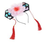 Ethnic Headgear Headband Flower Tassel Princess Hat Stage Performance History Reproduction Wedding Party Headband