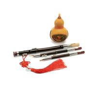 Ethnic Hulusi Musical Instrument Student Beginner Three-tone C-key Anti-fall Hulusi Flute With Case Professional Hulusi