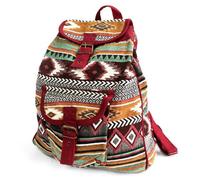 Ethnic Jacquard Backpack & Sling Bag - Stylish Travel & Casual Bag