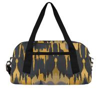 Ethnic line pattern Kids Duffle Bag Boys Girls Small Sport Dance Gym Bag for Overnight Travel Weekender Carry On, Abstract Color, 18.5"L x 9.4"W x 7.8"H