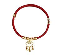 Ethnic Longevity Lock Bells Collar For Cats Crochet Rope Kitten Necklace(Good luck clouds)