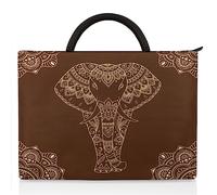 Ethnic Mandala Elephant Laptop Sleeve Compatible 15-17 In Notebook African Elephant Laptop Bag for Women Men Carrying Case Bag Briefcase Laptop Briefcase Bag