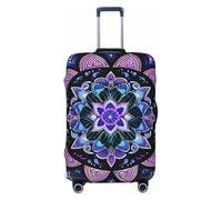 Ethnic Mandala Flower Floral Luggage Cover Elastic Suitcase Protector Ftis 25-28 Inch Suitcase Cover for Luggage