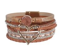 Ethnic Multi Layer Love Heart Handwoven Bracelets Handwear With Distinctive Charm Unique Handmade Bangles Adds And Charm