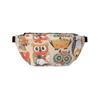 Ethnic Owls Crossbody Sling Bag Adjustable Shoulder Pack Chest Daypack Bumbag for Men and Women