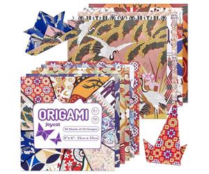 Ethnic Patterns Origami Paper - 50 Sheets 6x6 Inches - Double-Sided Traditional Cultural Art Colored Folding Paper for Adults, Artists & Kids - Ideal for Scrapbooking, Card Making and DIY Crafts