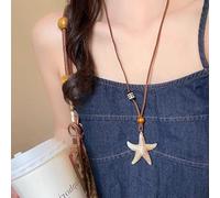 Ethnic Style Bodhi Flower Necklace for Women Long Woven Flower Sweater Chain Fashion Jewelry Accessories Birthday Gifts