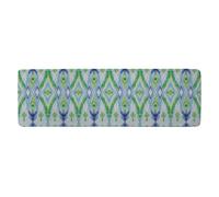 Ethnic Style Modern Scarf Runner Rug Benjamin Tate Design Natural 67cm x 230cm
