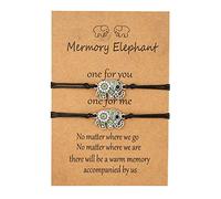 Ethnic Style Point Drill Hollow Elephant Card Bracelet Creative Wax Thread Weaving Adjustable Bracelet Bracelet For Crystal, one size, Alloy Steel, No Gemstone