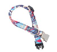 Ethnic Style Printed Dog Collar Adjustable Pet Neck Decor with Durable Buckle Vibrant Colors for Occasions Dog Leash Accessory