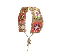 Ethnic Style Women Hollow out Turban Outdoor Camping Photo Shoot Crochet Hairband Spring r Headband for Travel