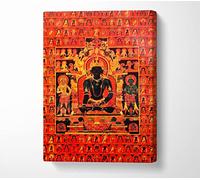Ethnic TibetanThe Dhyani Buddha Akshobhya Tibetan Canvas Print Wall Art - Canvas Art Large 26 x 40 Inches