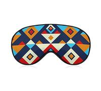 Ethnic Tribal Boho Pattern Eye Mask for Sleeping Blackout Night Blindfold with Adjustable Strap for Men Women Travel Yoga Nap