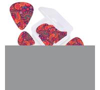 Ethnic Tribal Classics Floral Print Guitar Picks 12 Pack Guitar Plectrums with Storage Box Bass Picks For Acoustic Guitar Bass Electric Ukulele Includes 0.46mm, 0.71mm, 0.96mm