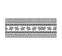 Ethnic Turtle Striped Oversized Desk Pad, Thick Base Mat, Ergonomic Comfort Pad for Precision Mouse Control