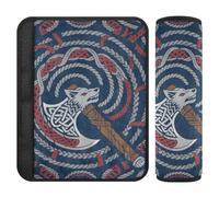 Ethnic Wolf Rope Pattern 2 pcs car seat Strap Pads Padded, Stop seat Belt Cutting into Neck, seat Belt Covers for Women for Auto