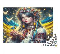 Ethnic Woman Jigsaw Puzzles Cultural Elegance 1000 Piece Recycled Paper for Adults Puzzle Fun Challenging Game Home Activity Age 12 Years Up Gift 38x26cm/1000pcs