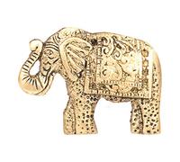 ETHNICITI Elephant Brass Metal Vintage Knob Pull Handle Drawer Cupboard Cabinet Brass Elephant Metal Knob