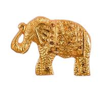 ETHNICITI Elephant Gold Metal Vintage Knob Pull Handle Drawer Cupboard Cabinet Gold Elephant Metal Knob