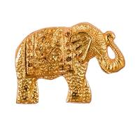 ETHNICITI Elephant Gold Right Trunk Metal Vintage Knob Pull Handle Drawer Cupboard Cabinet Dressers Gold Animals Metal Knob