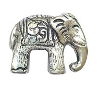 ETHNICITI Elephant Right Silver Metal Vintage Knob Pull Handle Drawer Cupboard Cabinet Silver Elephant Right Metal Knob