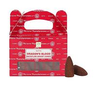 ETHNICITI Satya Genuine Nag Champa Backflow Incense Cones - 24 Cones 1 Pack (Dragon's Blood)