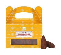 ETHNICITI Satya Genuine Nag Champa Backflow Incense Cones - 24 Cones 1 Pack (Sandalwood)