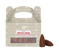 ETHNICITI Satya Genuine Nag Champa Backflow Incense Cones - 24 Cones 1 Pack (White Sage)