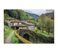 Ethnographic Ensemble Os Teixois Located Asturias Spain Puzzle Game for Family Wooden Puzzle Toy Educational Games Puzzles for Home Decor_300pcs