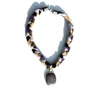 Ethnos Barcelona Rutile Quartz Pendant with Cotton Cord Length: 42 cm