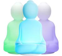 ETHORY Mindfulness Breathing Buddha Light for Stress Anxiety Relief, Silicone Meditation Breathing Yoga 4-7-8 Breathing Method,Rechargeable. Relaxation Gifts for Kids Girls Adult