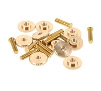 ETHZZLE 10 Sets Metal Badge Screw Pin Backs Fixing Accessories for Craft Versatile Multi Use Badge Holders and Clothing Styles