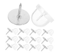 ETHZZLE 100 Sets Rubber Pin Backs with Locking Clasp Tie Tacks for Jewelry Supplies DIY Brooch Badge Making Secure Fastening Name Tag Pin Backs Craft Accessories