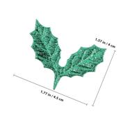 ETHZZLE 100pcs DIY Christmas Leaf Ornaments Fabric Decorative Accessories for Handmade Crafts Holiday Tree Decorations Natural Style Artificial Leaves