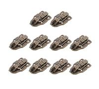 ETHZZLE 10pcs Antique Toggle Hasp Latches for Wooden Boxes for Jewelry Cases Toolboxes and Chests Easy Installation Durable Design Multi Purpose Catch Lock